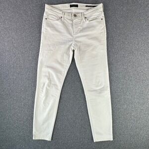 Banana Republic Jeans Womens 26 Skinny Off-White Premium Denim Stretch